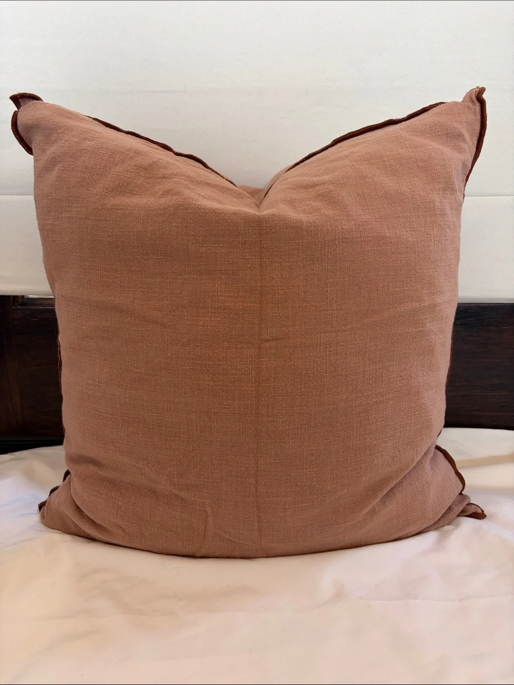 Crate&Barrel Terra Cotta Accent Pillow Cover